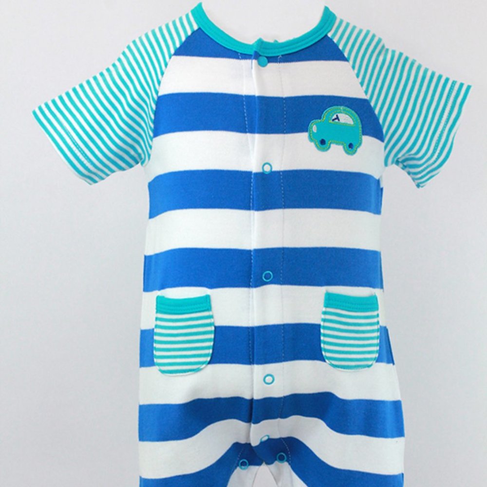 Offspring Car Striped Romper